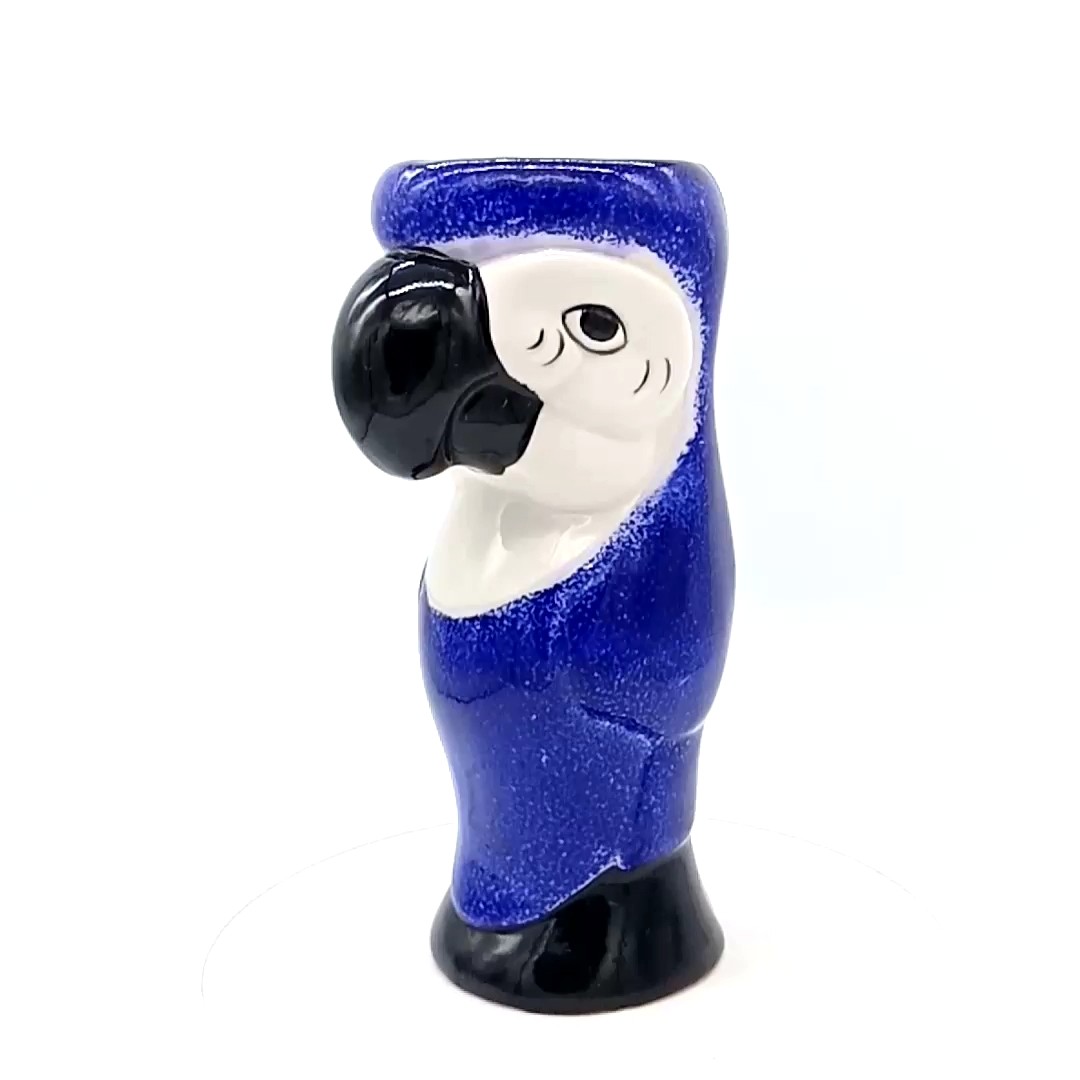 Ceramic Parrot Shape Tiki Mug Parrot Tiki Mug Handmade Ceramic Custom
