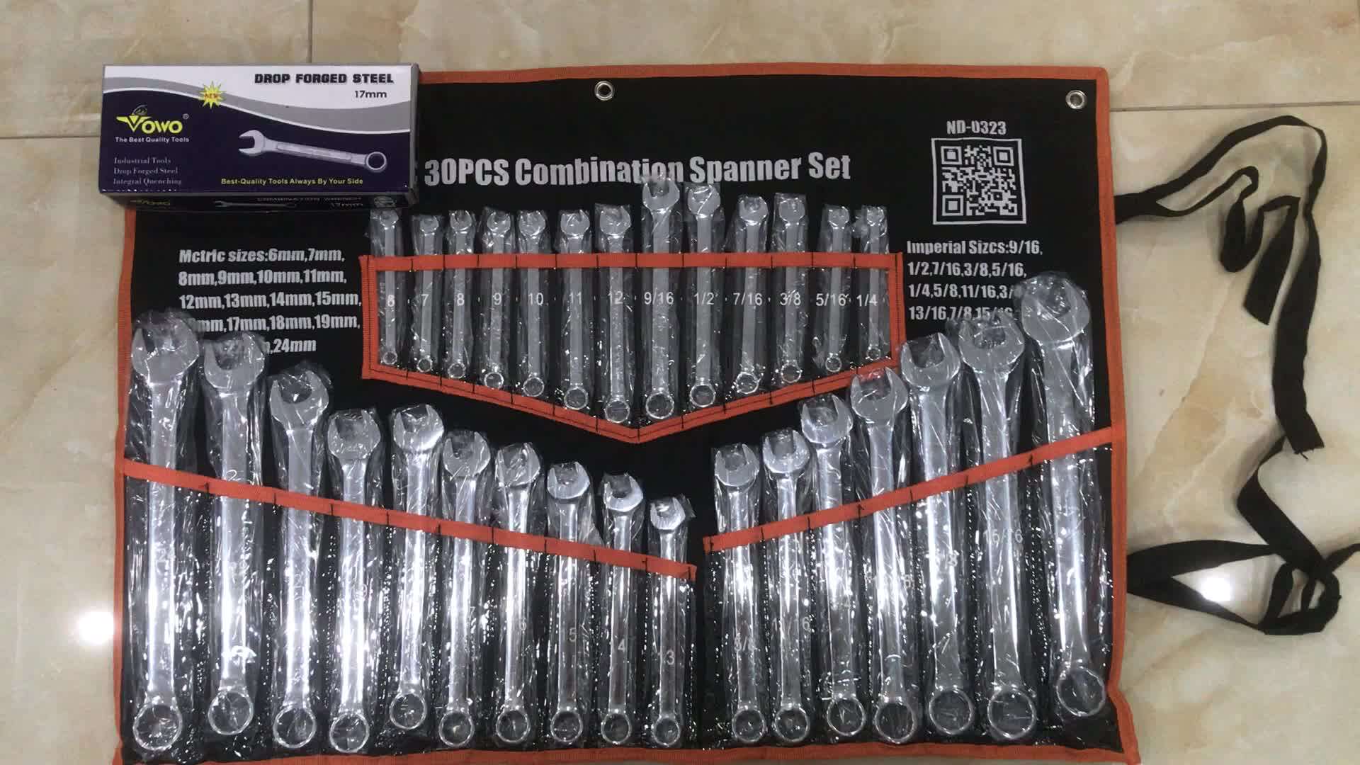 Easy Maintenance Various Sizes Ratchet Spanner Combination Wrench Set