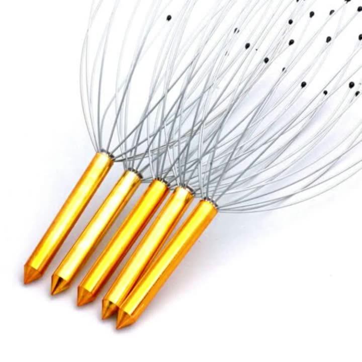 Stainless Steel Wire Head Massager Claw Massager, 1 Piece, Silver 商舗