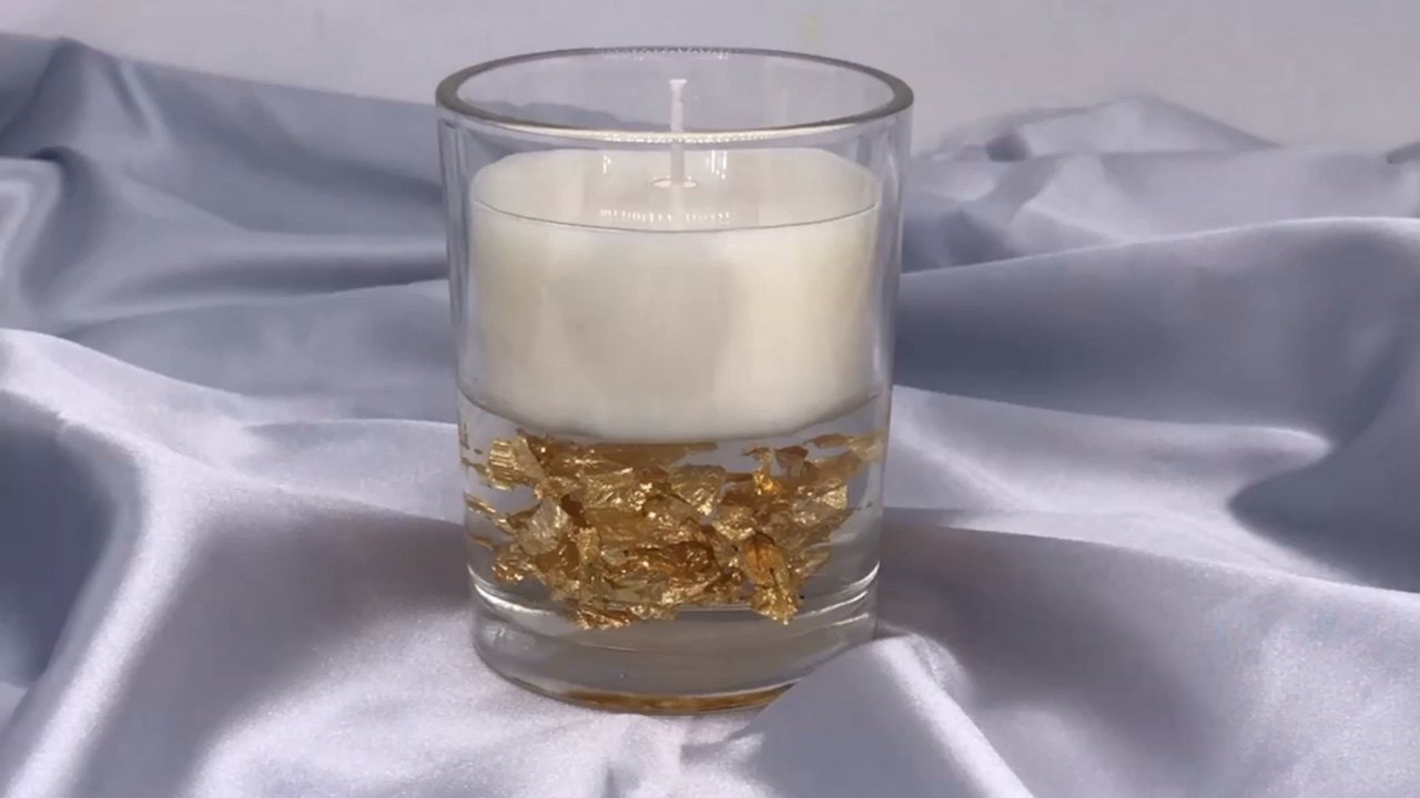 Luxury Soy Candles Manufacturer Gel Wax Birthday Dried Flower Glass