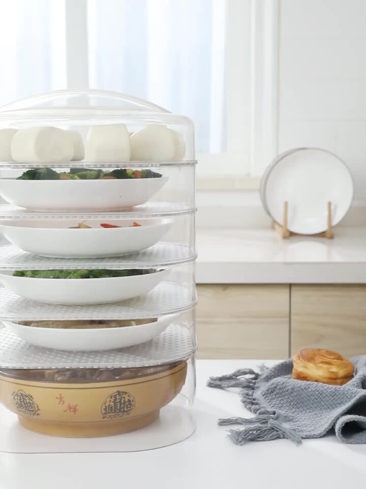 Table cover vegetable cover Summer household anti-fly cover Dust cover Table cover Transparent vegetable cover Advanced rice cover fly cc