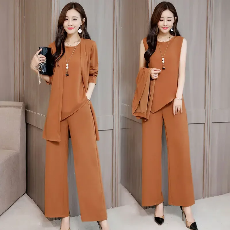 suit women's 2024 autumn and winter new fashion western style rich wife slim fashion plus size women's three-piece suit