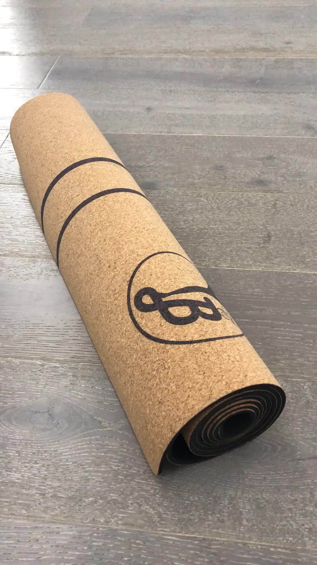 Custom Made Antislip Recycled Exercise Cork Yoga Mat Buy Recycled
