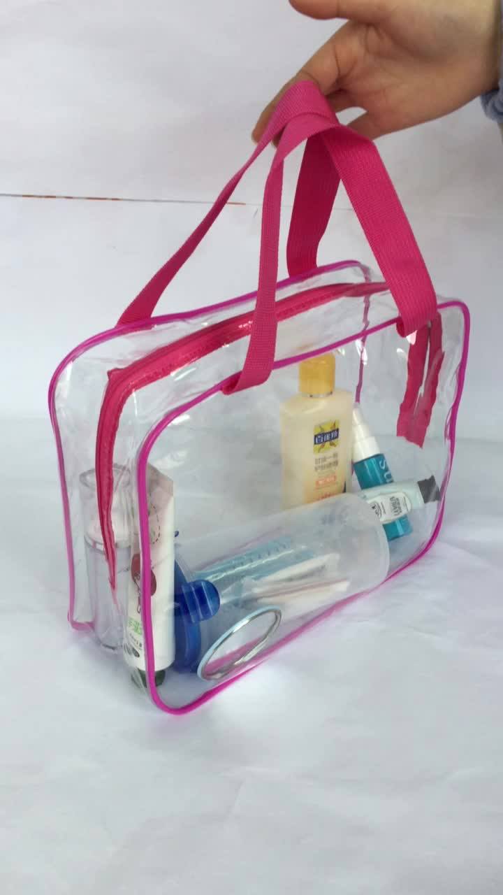 Cheap Transparent Bag Waterproof Clear Pvc Cosmetic Bag For Travelling