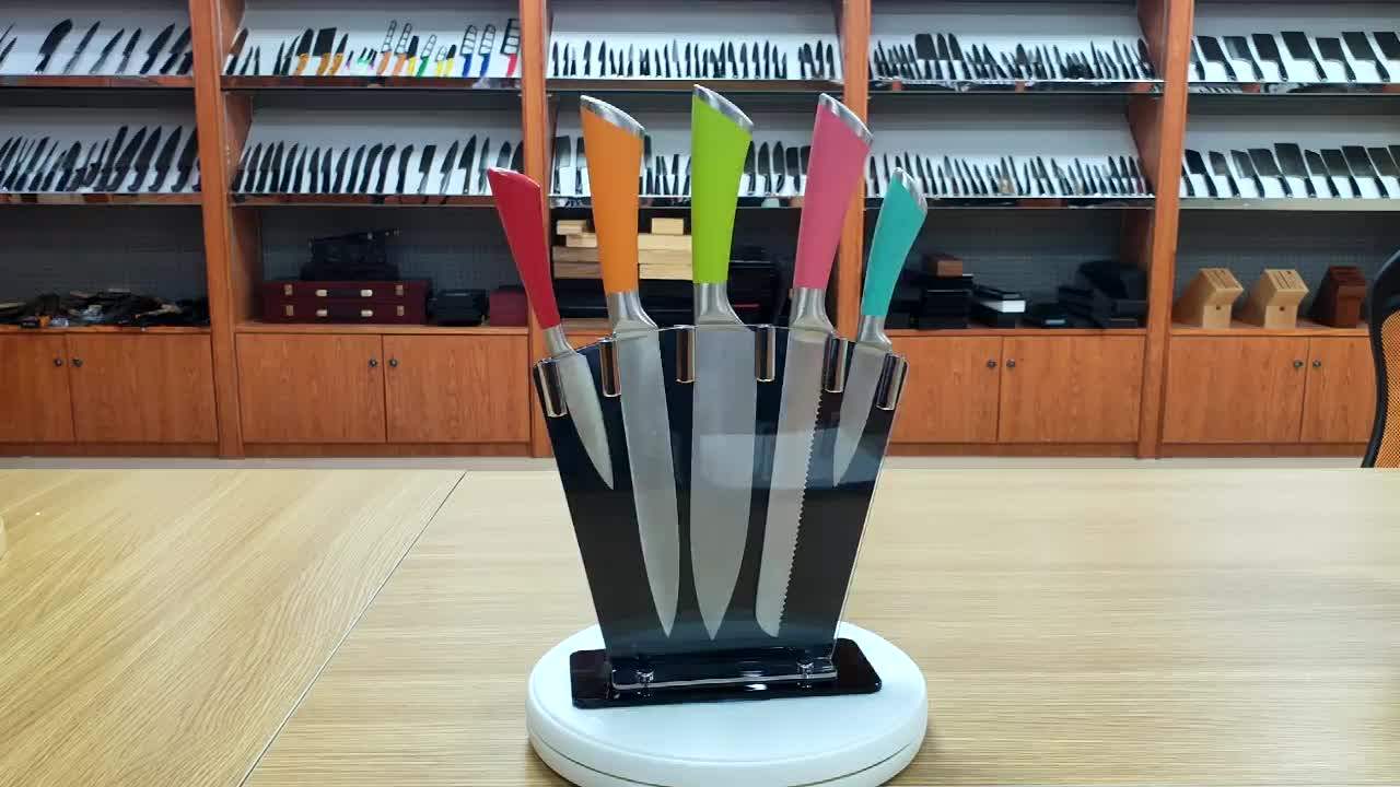 Eco Friendly Natural Wood Super Adsorption Force Knife Holder Multi