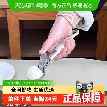 Ward baekhui 304 stainless steel pop-up ice cream spoon
