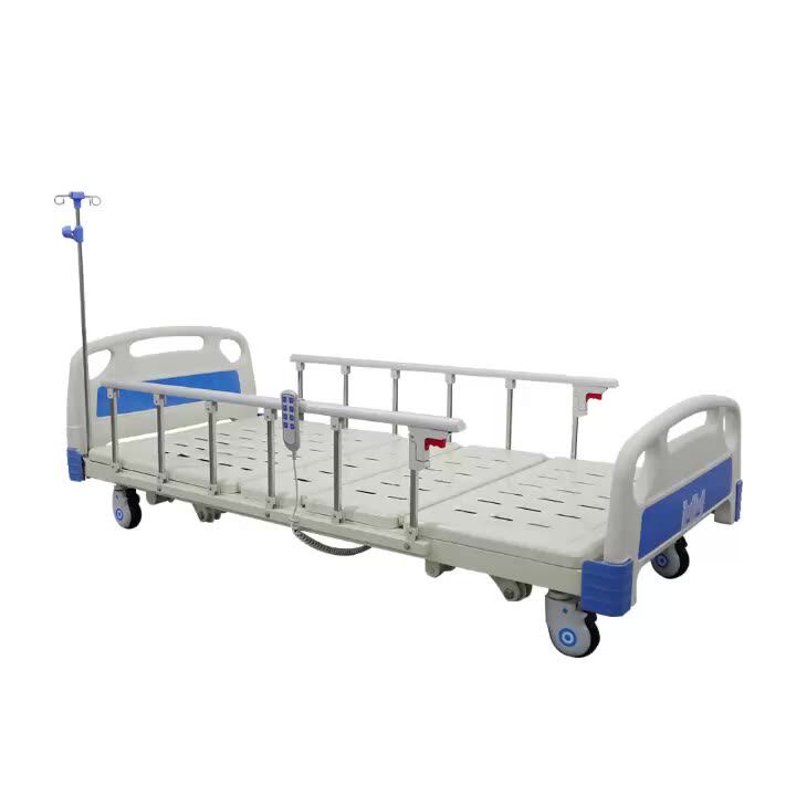 Multi Function Home Nursing Care Motorized Abs Board Ultra Low Bed