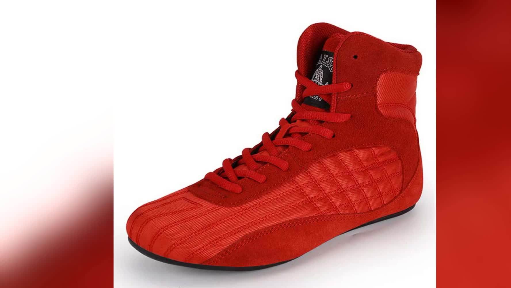 Custom Fashion Men's Mma Boxing Boot Shoes Bodybuilding Shoes Trainers