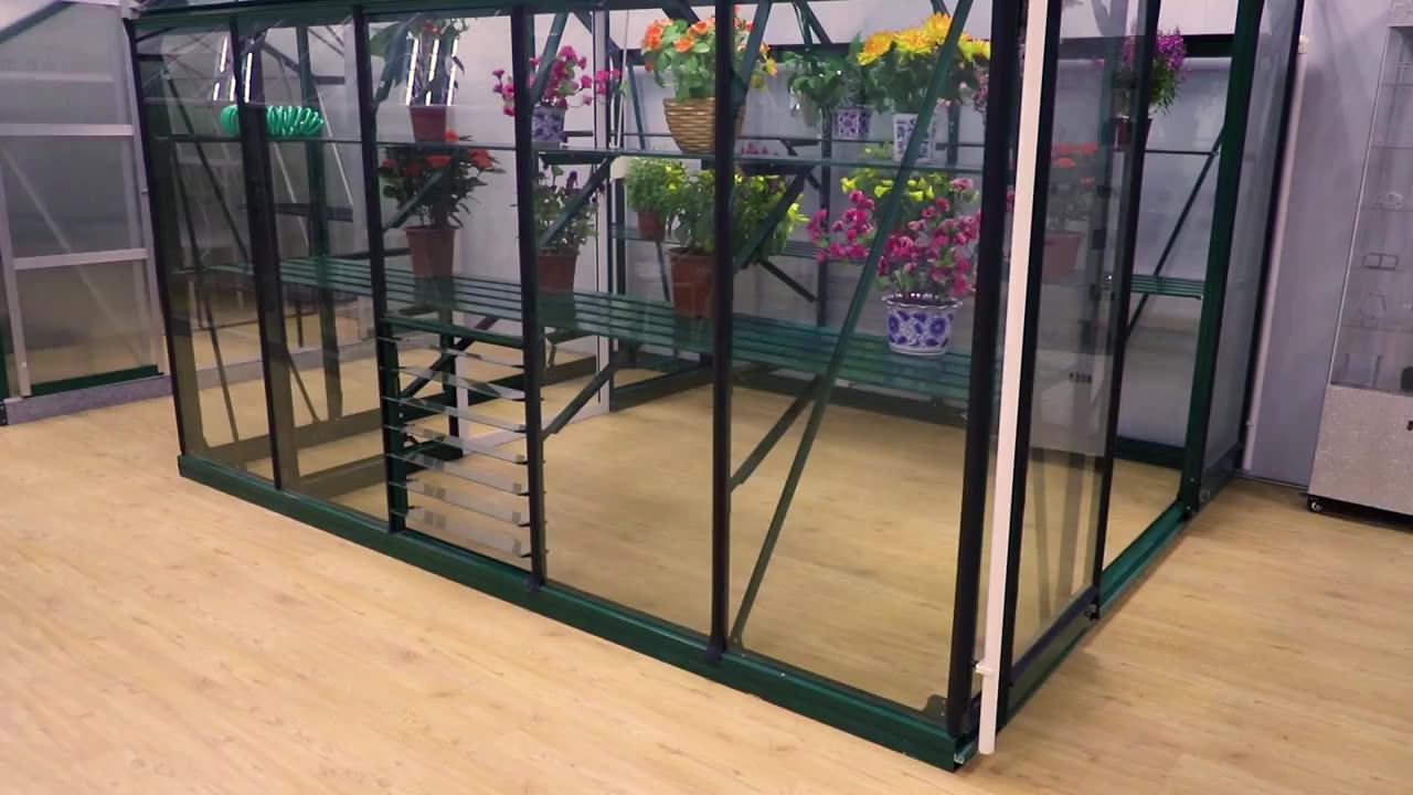 Large Agricultural Insulated Tempered Spring Clip Glass Greenhouse Buy Spring Clip Greenhouse