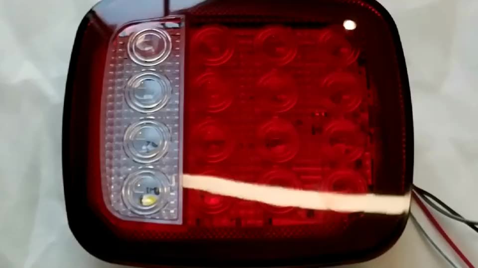 12v Sae Round Bus/truck Stop/tail/reverse/reflex Led Strobe Lamp Light