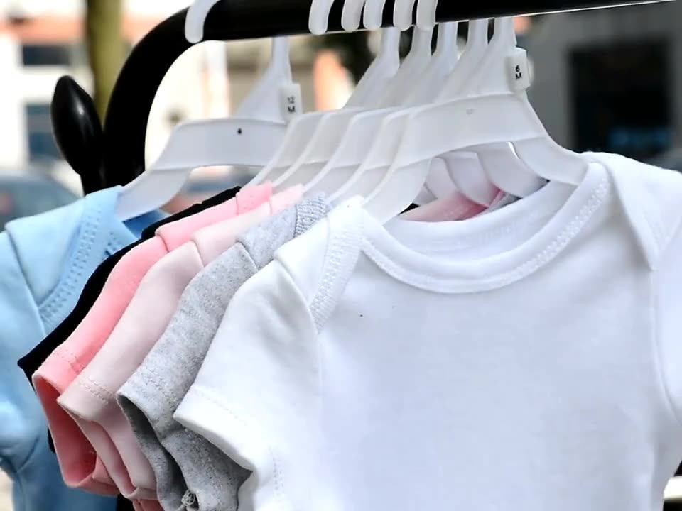 Wholesale Summer Blank Newborn Baby Clothes 100% Cotton