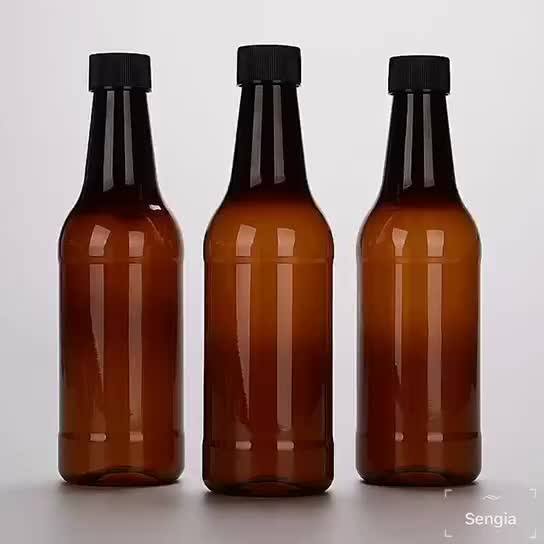 330ml Wine Bottle Shaped Plastic Amber Black Bottle Of Wine Buy