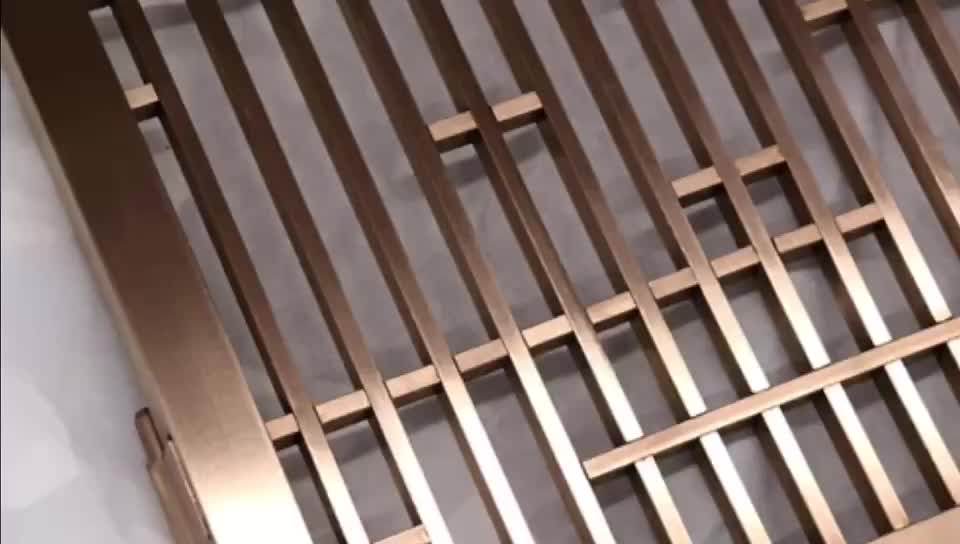 Hotel Wall Stainless Steel Decorative Metal Room Partition Divider