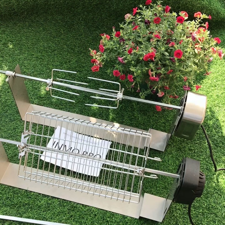 Stainless Steel Beefeater Rotisserie Spit Basket Fits Multiple Spit Rods Any Grill Buy Bbq