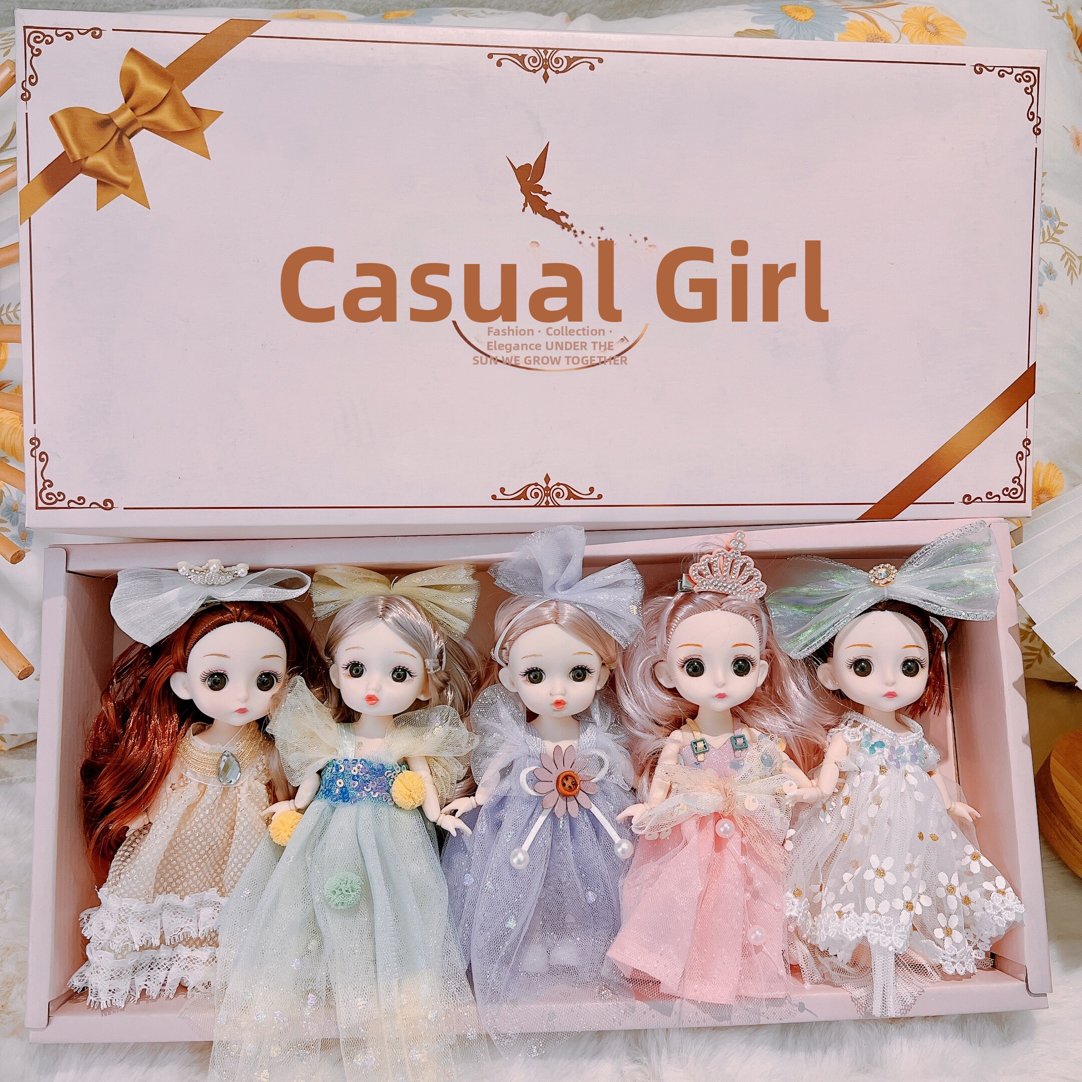Girls' Toys 2024 New Set Gift Box Dress-Up Princess Doll Realistic Children's Exquisite Collector's Edition Cloth