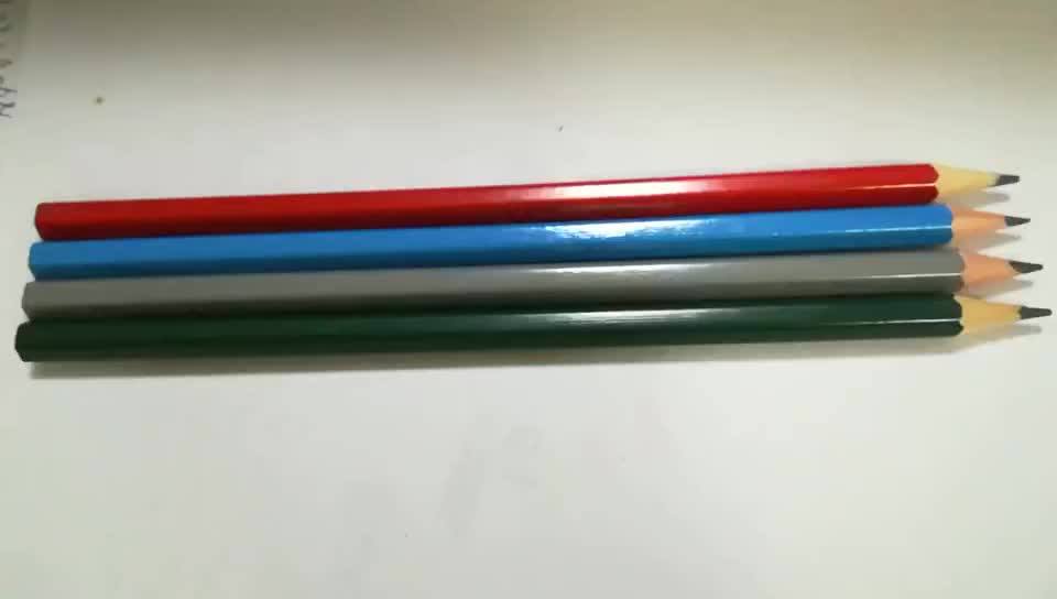 High Quality Standard 7" Black Wooden Hb Number 2 Pencil For Art