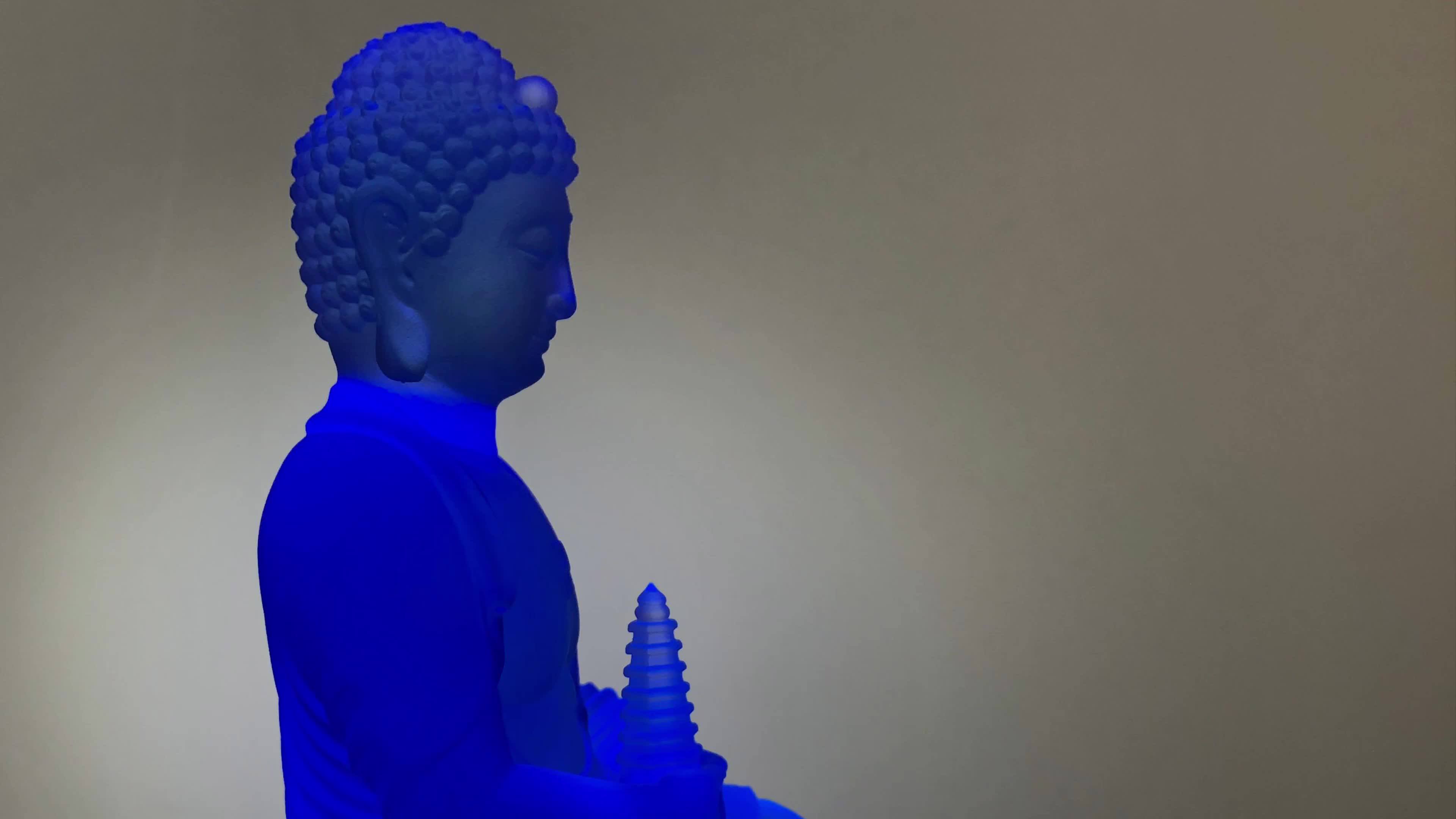 Buddhism Products Custom Liuli Crystal Gifts Religious Blue Medicine