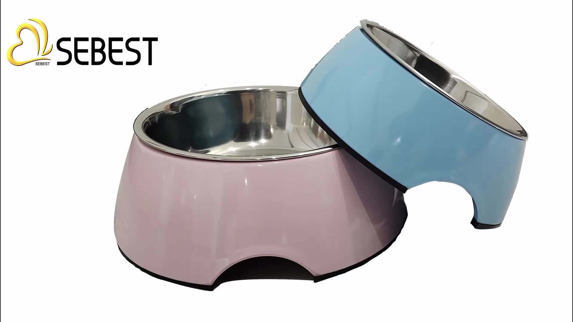 Sebest Melamine Factory 2021 New Developed Pink And Blue Melamine Dog