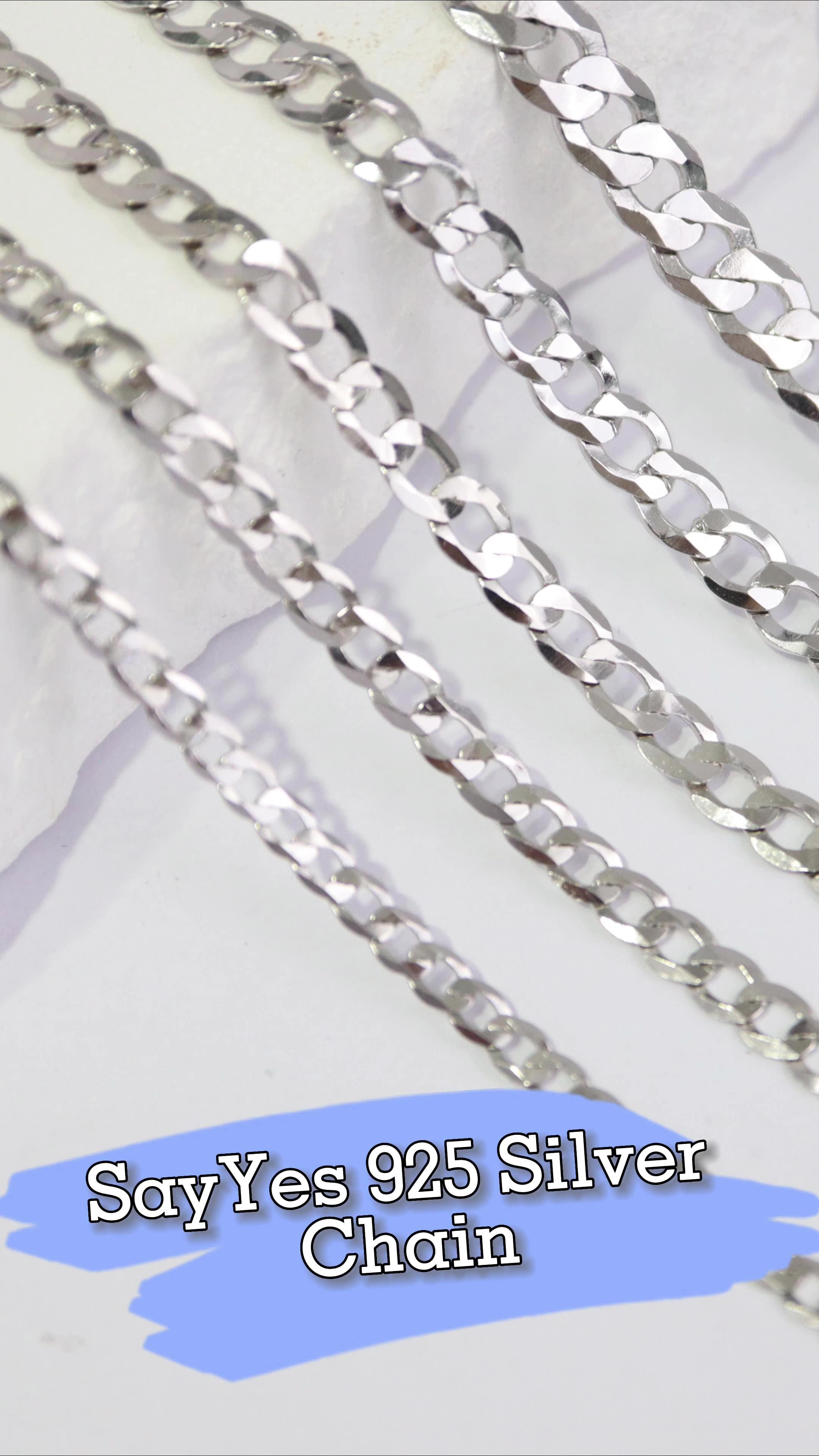 Hiphop Custom Necklace Chain Rhodium Plated Necklaces For Men 925