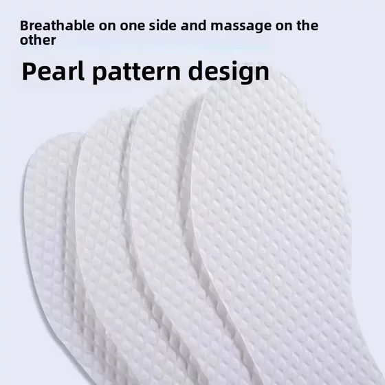 Summer barefoot artifact sweat-absorbent deodorant breathable thin non-slip anti-sweat non-stick foot-cutting insole unisex