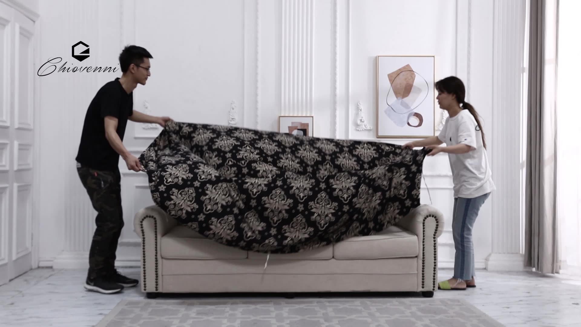 Best Selling Amazon Printed Sofa Cover With Best Price Spandex Sofa