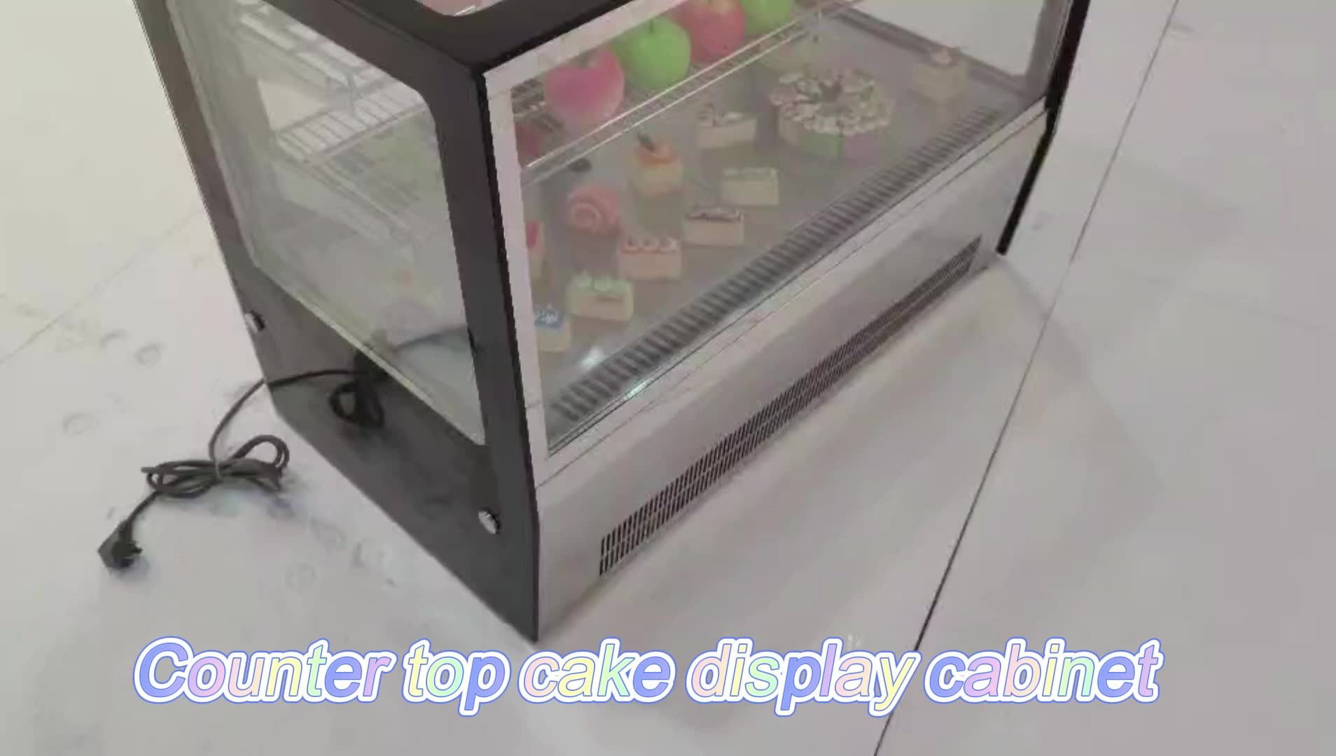 Cake Showcase Counter Top Bakery Showcase /glass Display Chiller