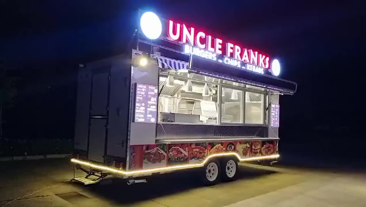 Affordable 4m Fully Equipped Food Truck Usa Customized Food Trailer