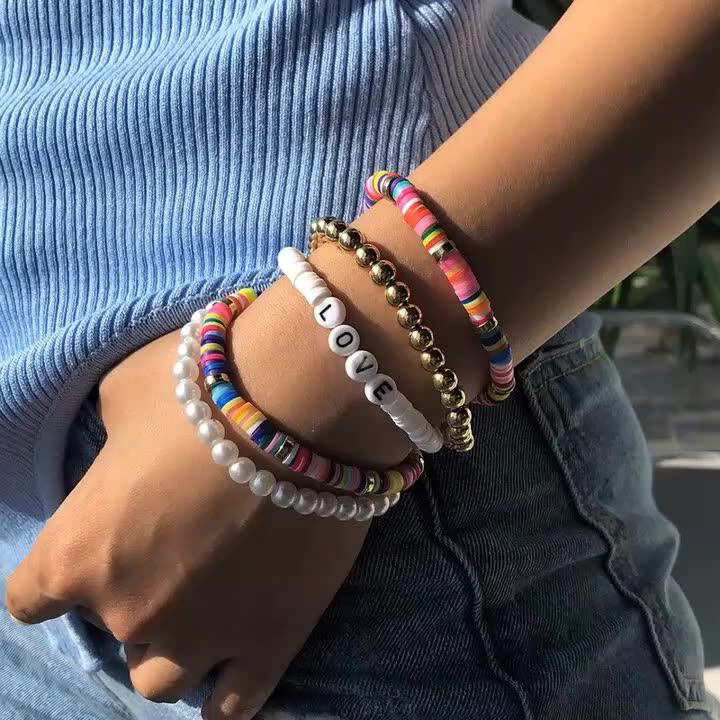 Bracciale Boho Mare Estivo Con Conchiglia, Stella Marina E Cavalluccio - Perline E Ciondoli Farfalla - Gioiello Spiaggia Per Donna, Regalo Vacanze