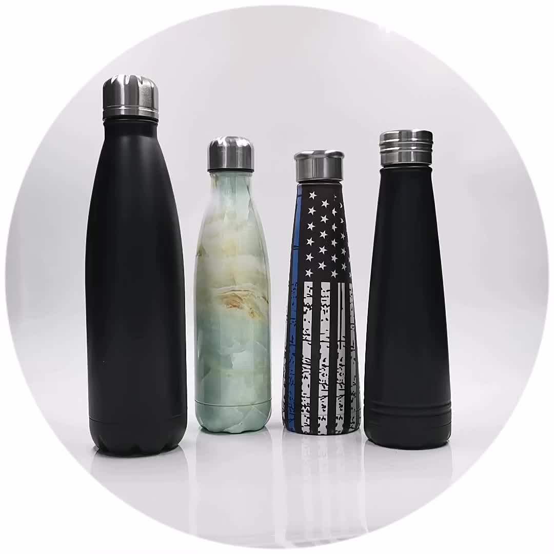 Water Bottle Vacuum Cola Shape Leakproof Double Walled Insulated 304