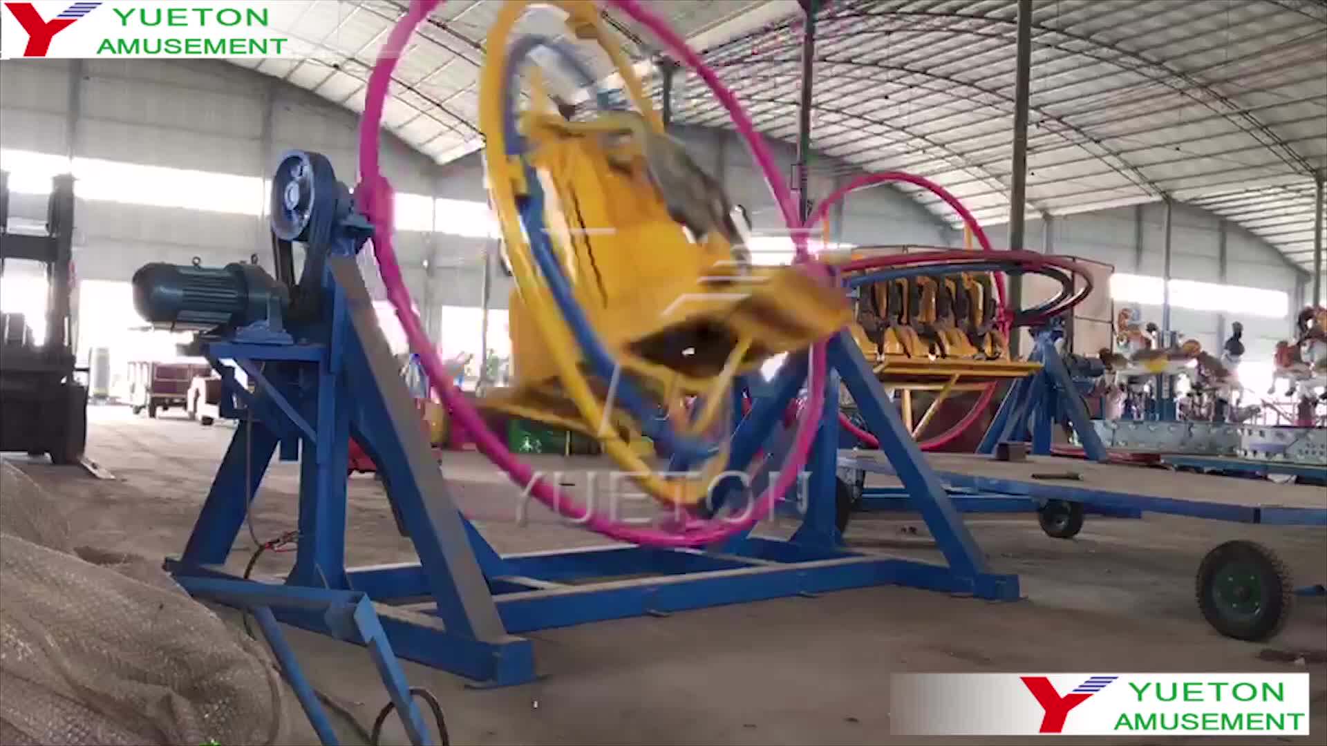 Cheap Used Human Amusement Rides Large Portable Electronic Gyroscope