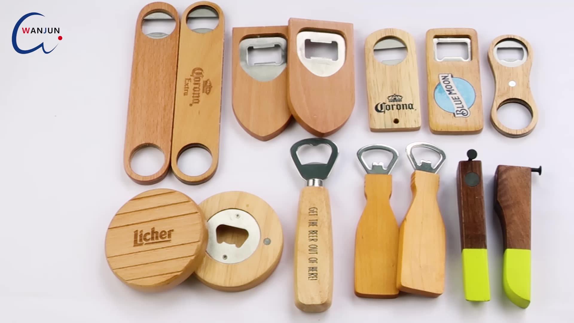 Factory High Quality Design Customization Wooden Bottle Opener Keychain