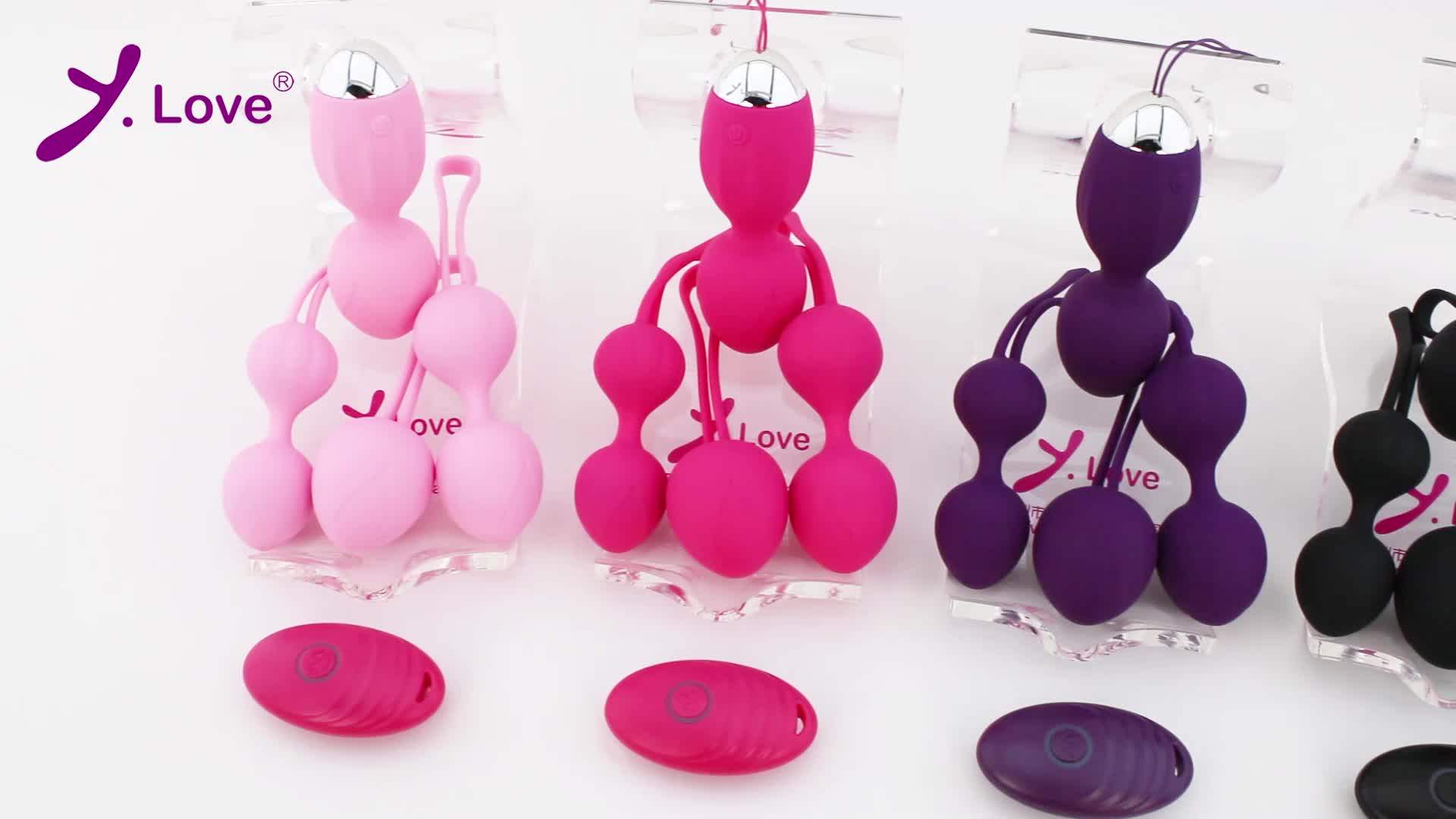 Y.love Amazon Top Sell Ben Wa Balls Weighted Sex Toys Kegel Balls For