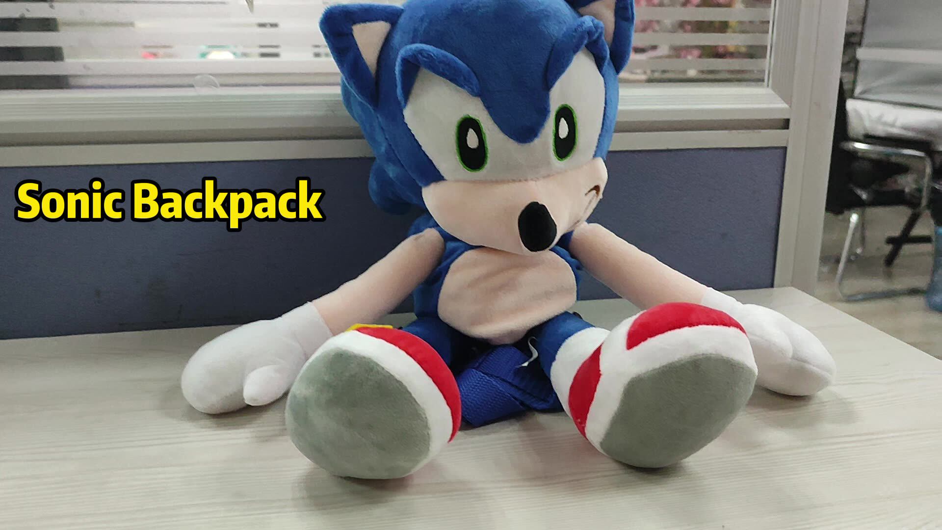 Sonic Cartoon Character Plush Backpack -Alibaba.com