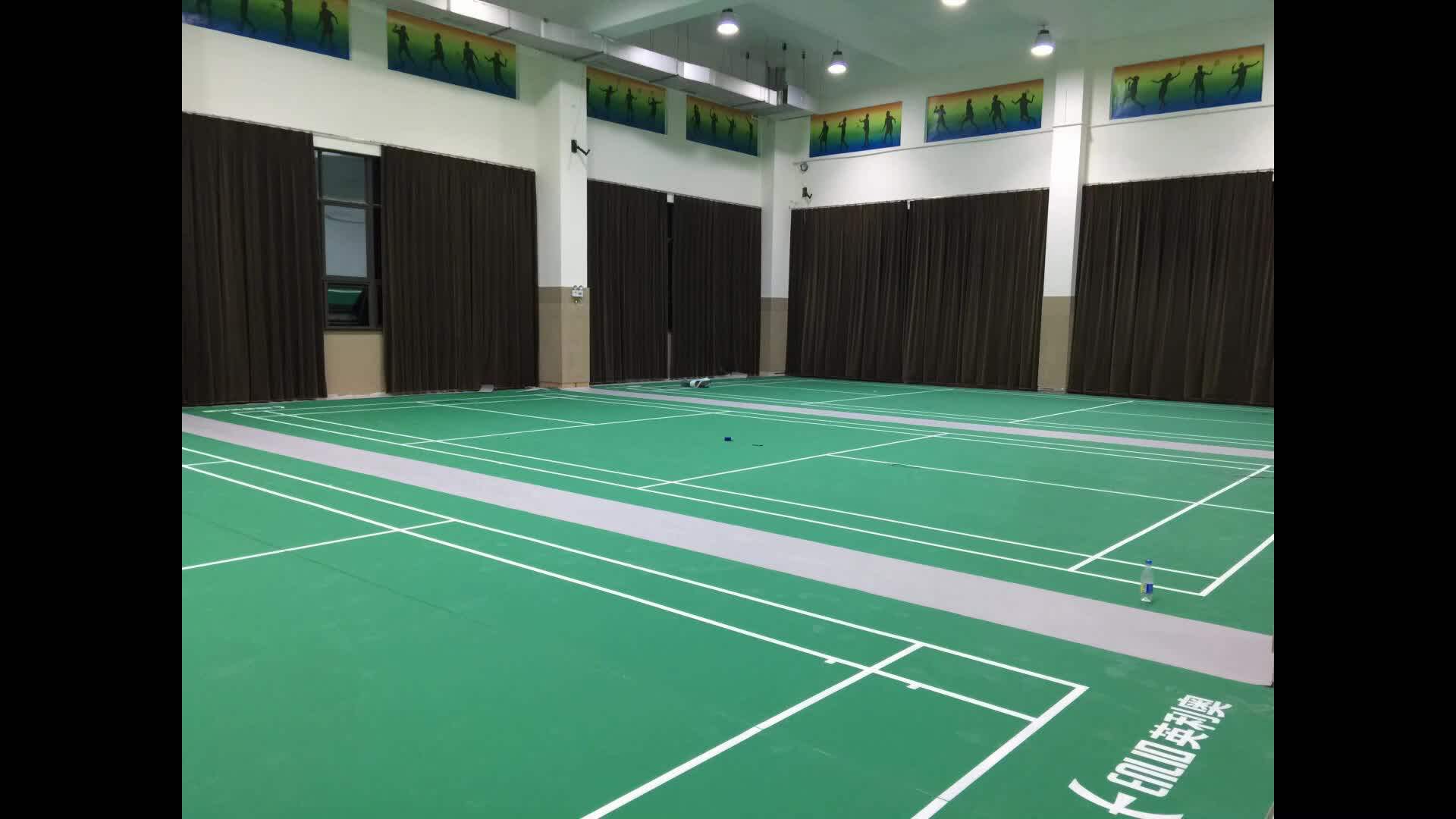 Bwf Approved Pvc Floor Carpet Synthetic Badminton Shuttle Court