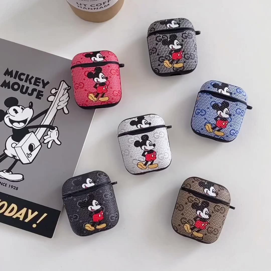 Cute Mickey Airpod Gen 2 Case Cover For Airpods Pro Case Designer Pu