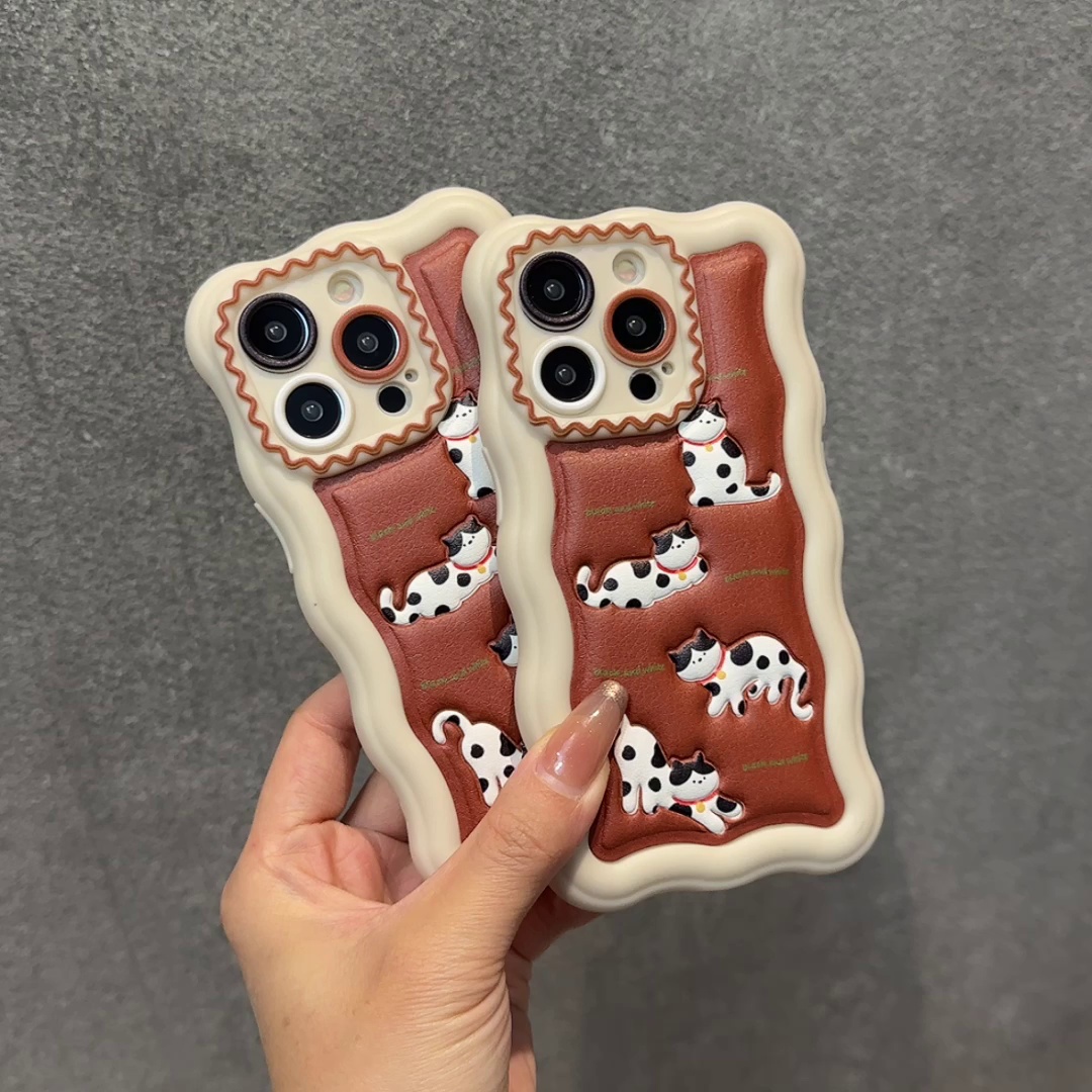 超萌猫咪移动装置壳来啦。蓝智迪iPhone 15系统特别、少女心爆棚✨