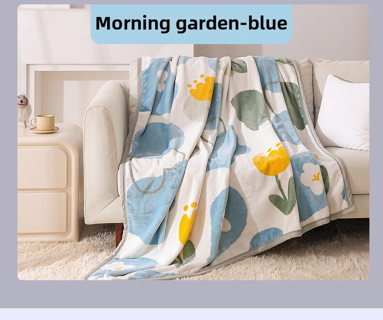 Плед 梦洁法兰绒毛毯空调毯家用珊瑚绒毯子床单夏天午睡毯宿舍冬季盖毯