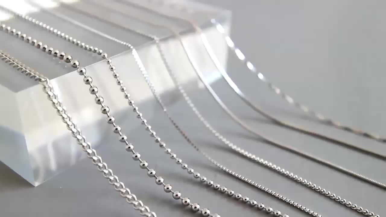 Sland Jewelry Wholesale 18k Gold Plated Solid 925 Sterling Silver Chain