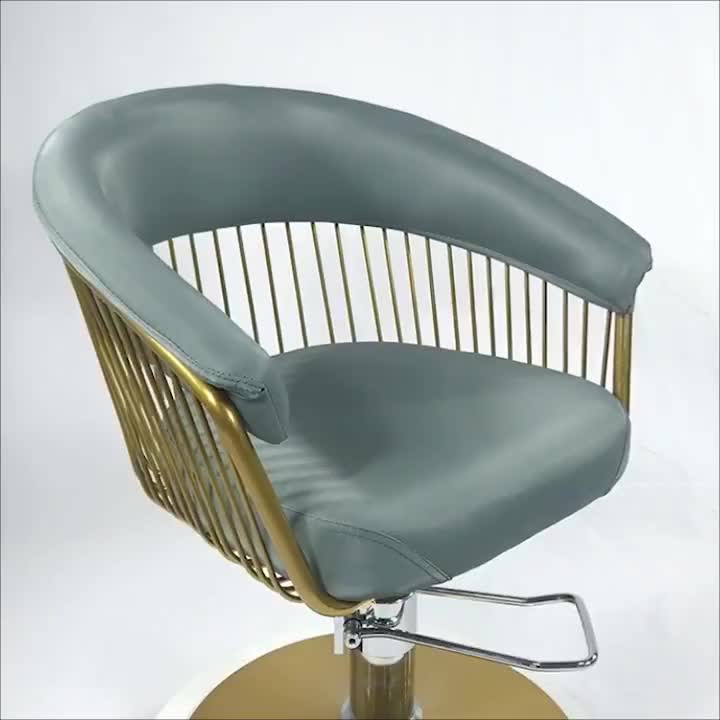 Yoocell Gold Barber Chair Popular Hair Cutting Styling Chair Beauty