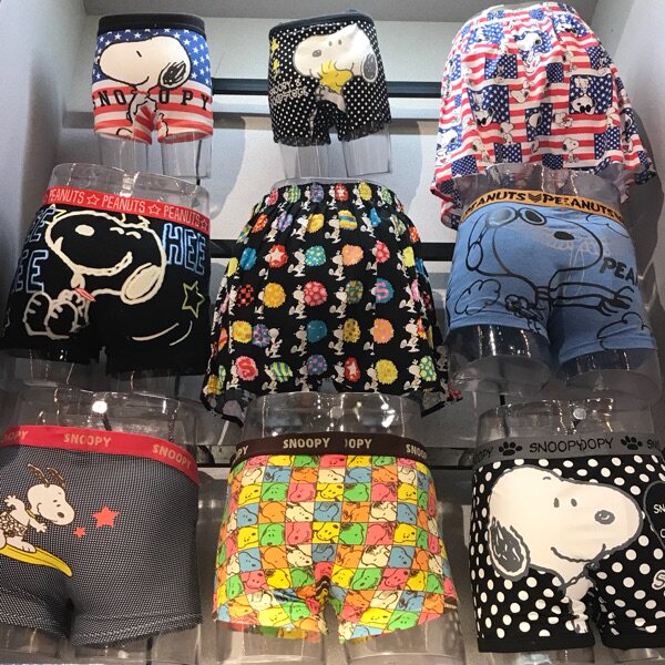 Japan USJ Universal Studios Shnuby Summer Qualifies Pure Cotton Cartoon Men's Underpants