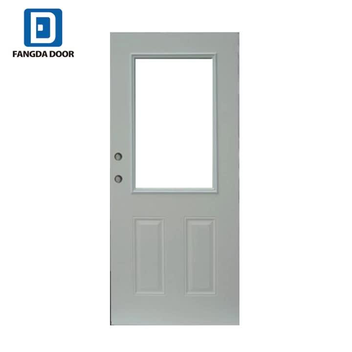 Fangda Steel Plastic Shower Door Insert With Mini Blind Glass Buy