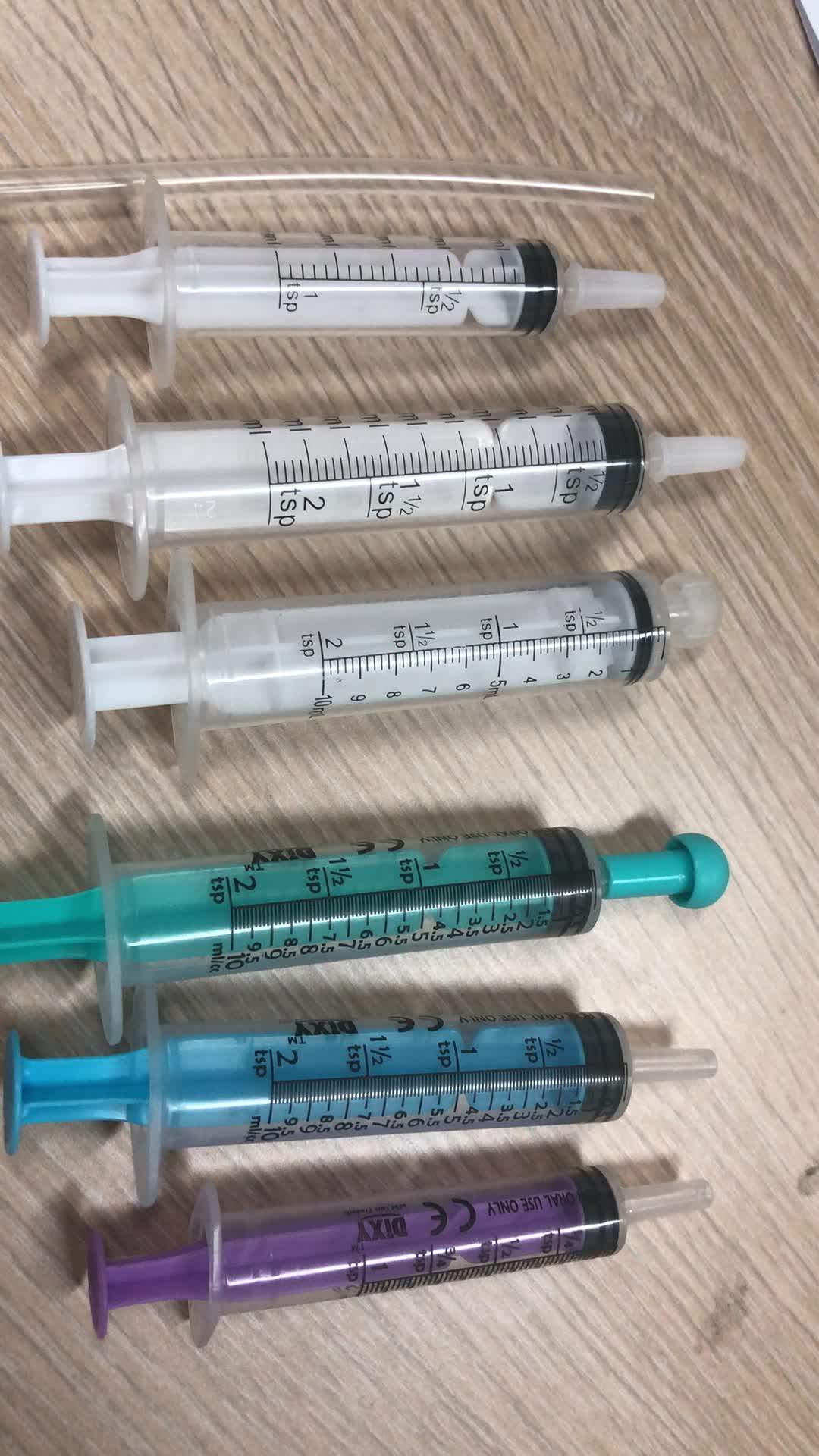 Plastic Oral Syringe With Tip Cap Feeding Tube Syringe Jello Shots