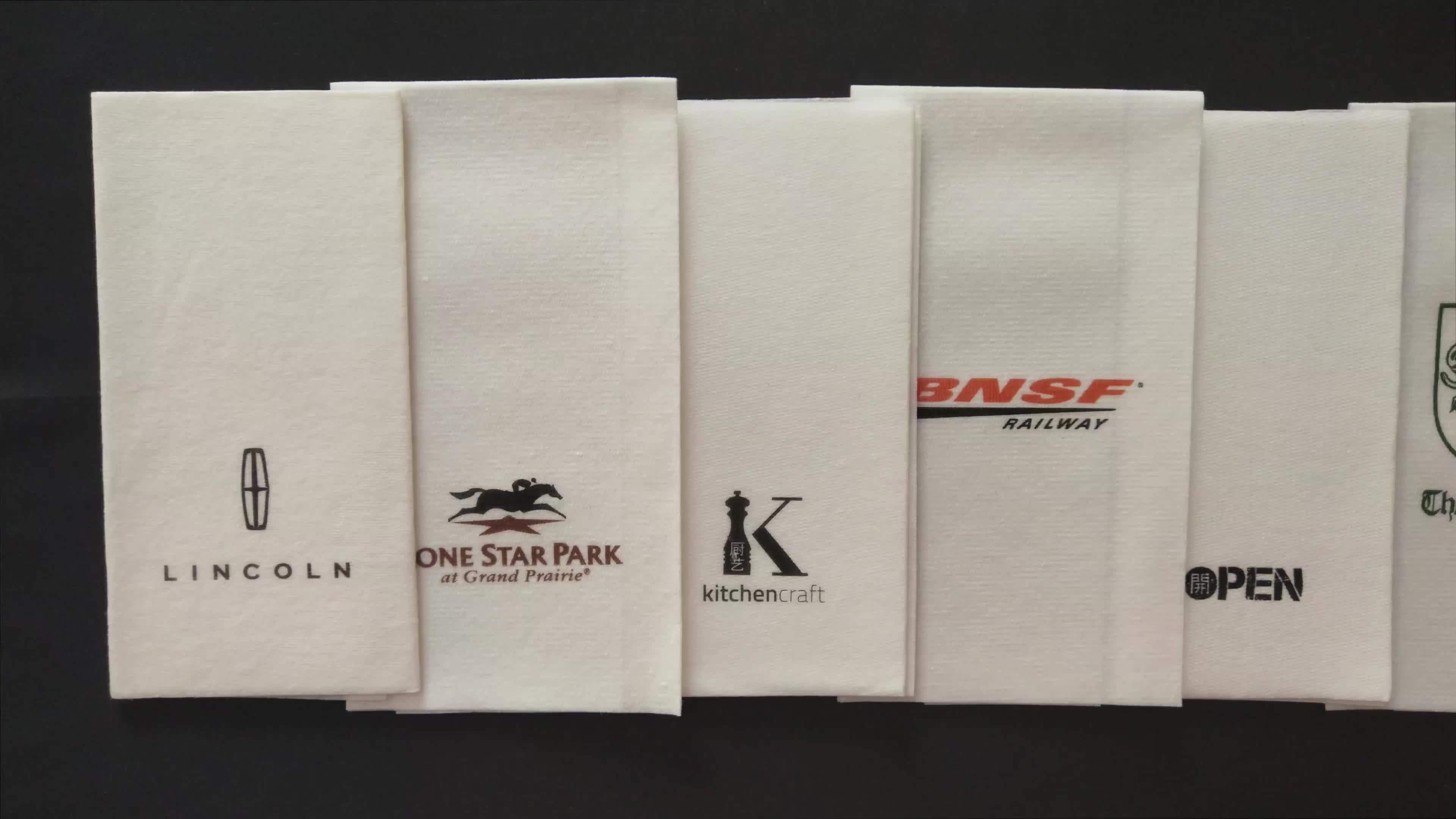 Hot Sale In September High Quality Branded Napkins With Logo Custom