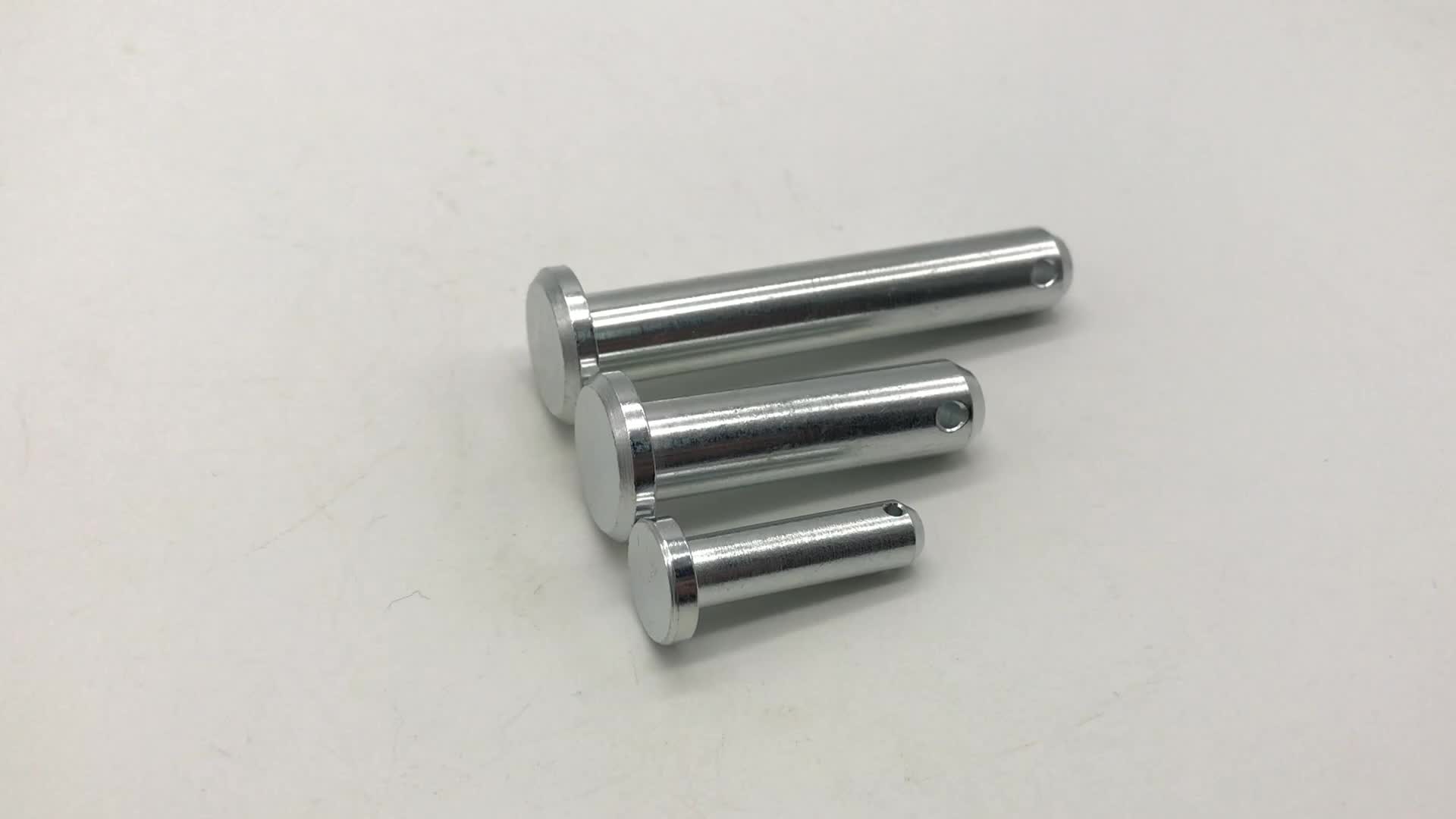 Din1444 Stainless Steel Threaded Clevis Pins With Head Locating Dowel