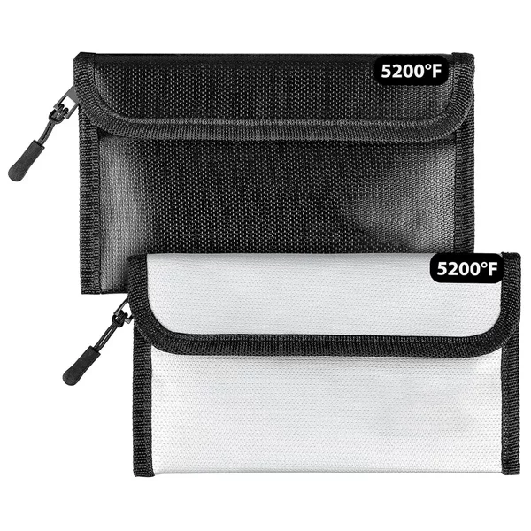 2026 New Amazon Rfid Cross-Border New Fireproof Document Bag Flame-Retardant Bag Waterproof Mobile Phone Key Shielding Bag