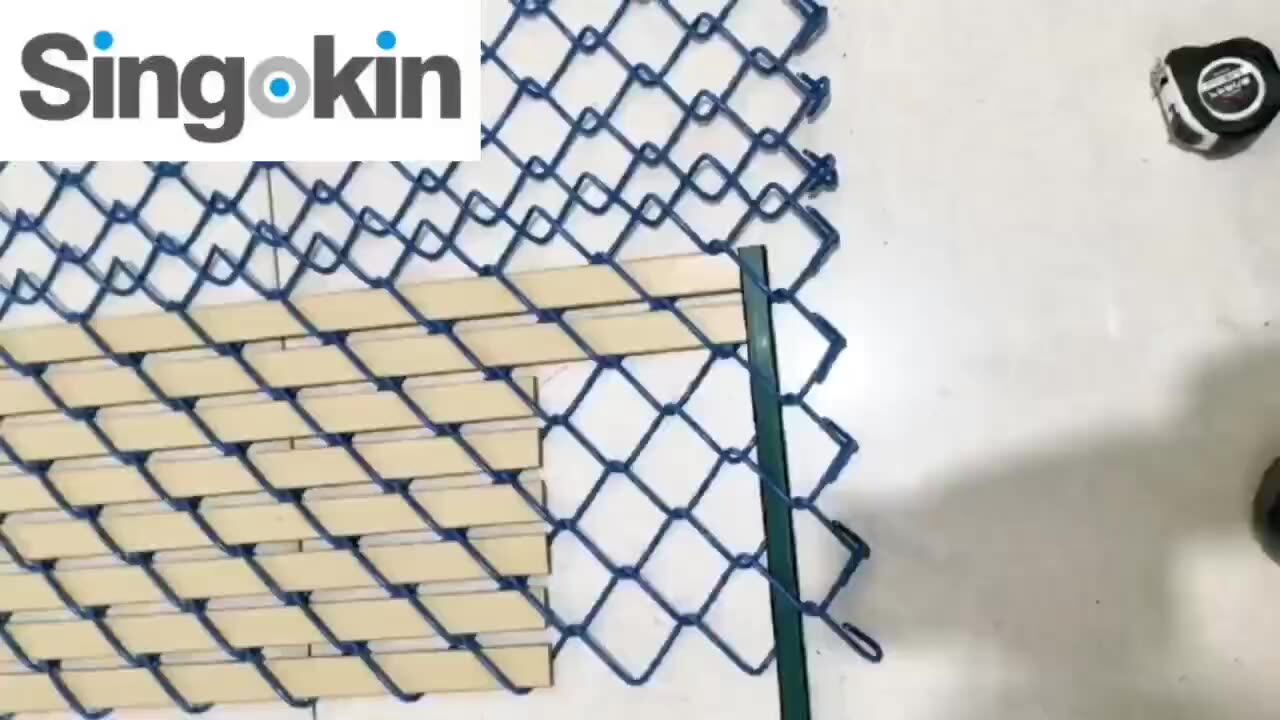 Galvanized Wire Chain Link Fence with Pvc Privacy Type Fence Slats