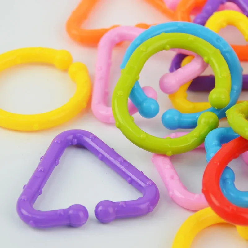 Geometric plastic constructor, children's necklace, table toy