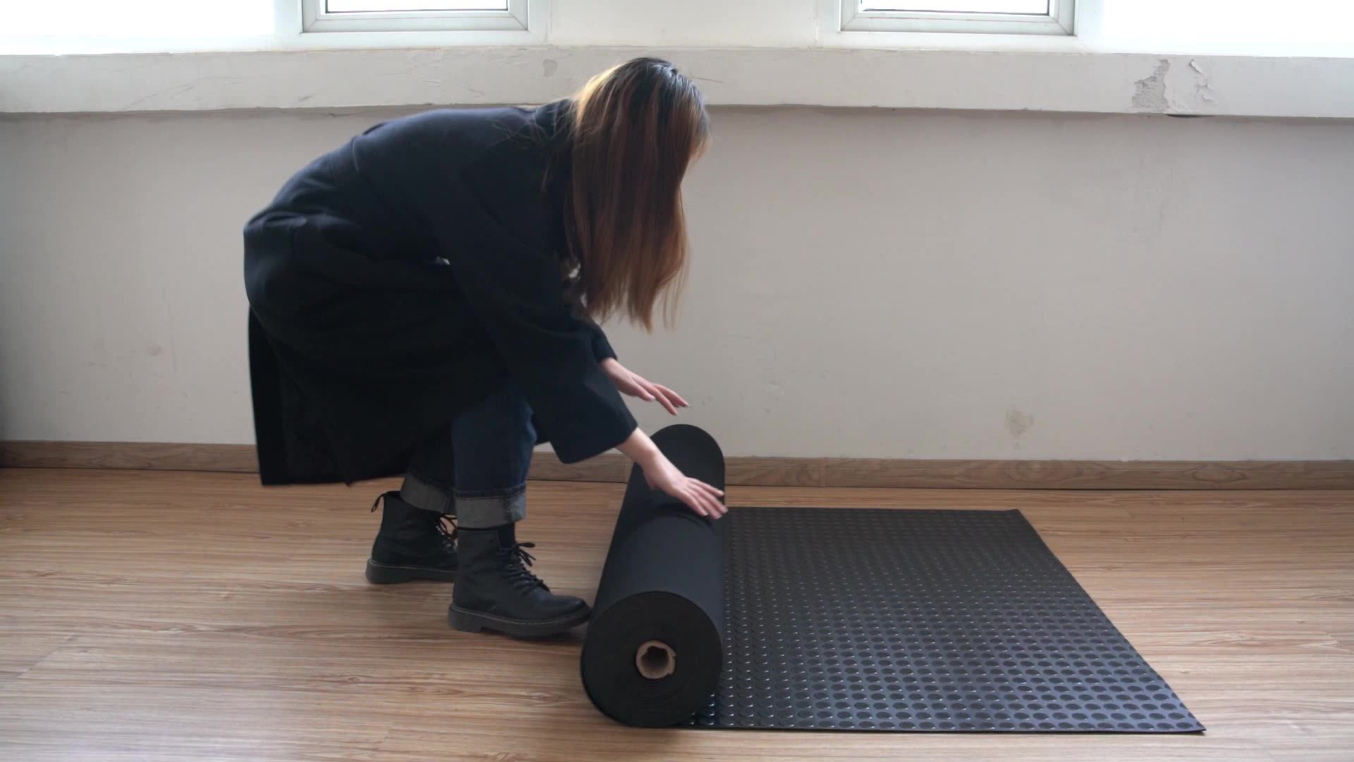 Diamond Checker Insulation Vulcanization Rubber Flooring Wholesale 4mm