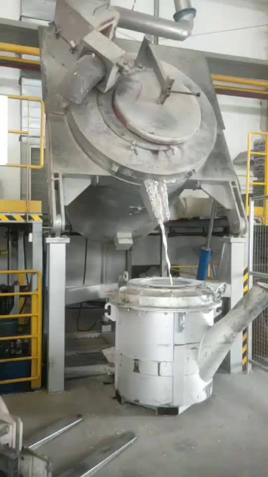 600KG Gas Fired Hydraulic Titlling Melting Holding Crucible Furnace for  Aluminum Foundry