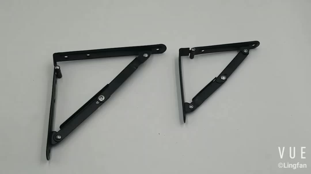 Spacesaving Triangle Folding Wall Mounted Shelf Support Bracket Wall